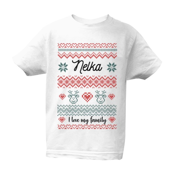 T-shirt Love my family kids