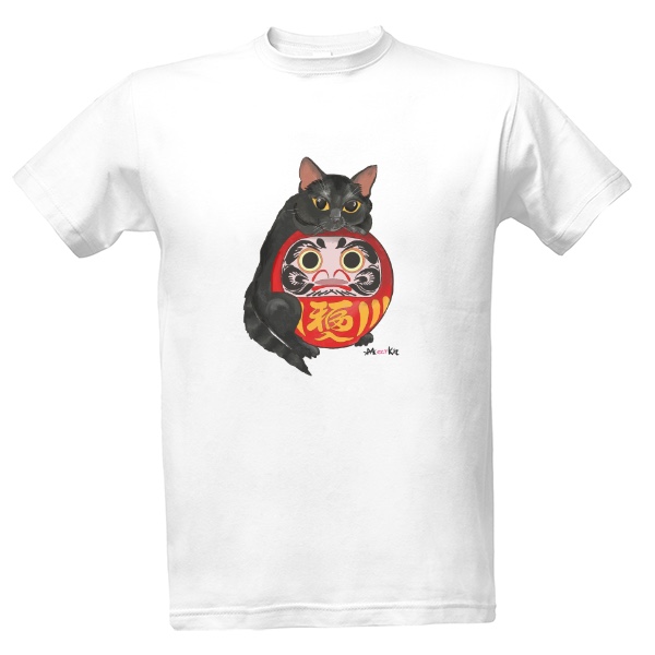 T-shirt Robinson the Black Cat & the Daruma