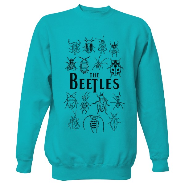 Mikina bez kapucne Unisex s potlačou The Beetles